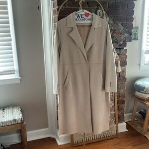 Purchased in Portugal. Worn once, faux suede Zara Trench